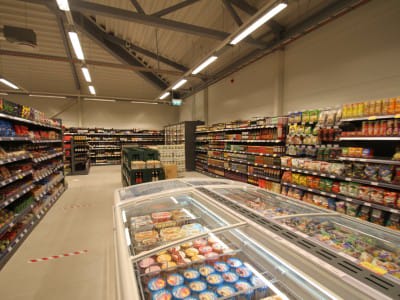 VVN team leverte leveringsutstyr og monteringsarbeider i den nye butikken til butikkjeden "TOP" i Sigulda.15